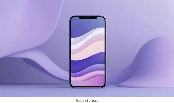 Purple Abstract Phone Background