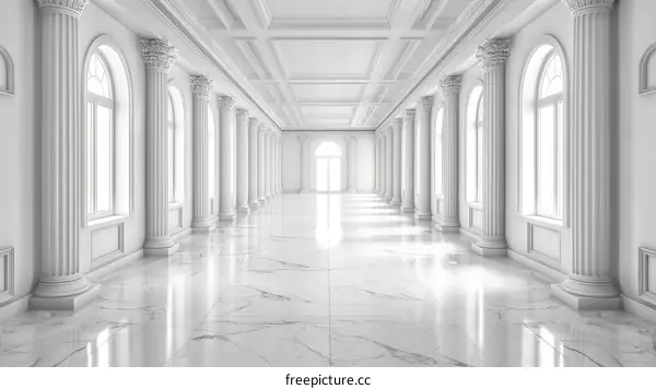 The grandeur of the hall is breathtaking