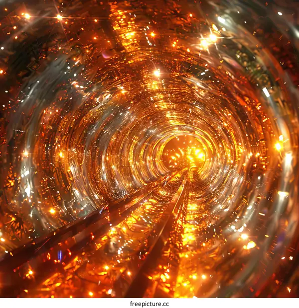 The Glowing Golden Tunnel