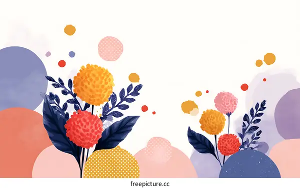 Abstract Floral Arrangement Design