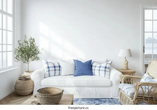 Coastal Living Room Interior Design