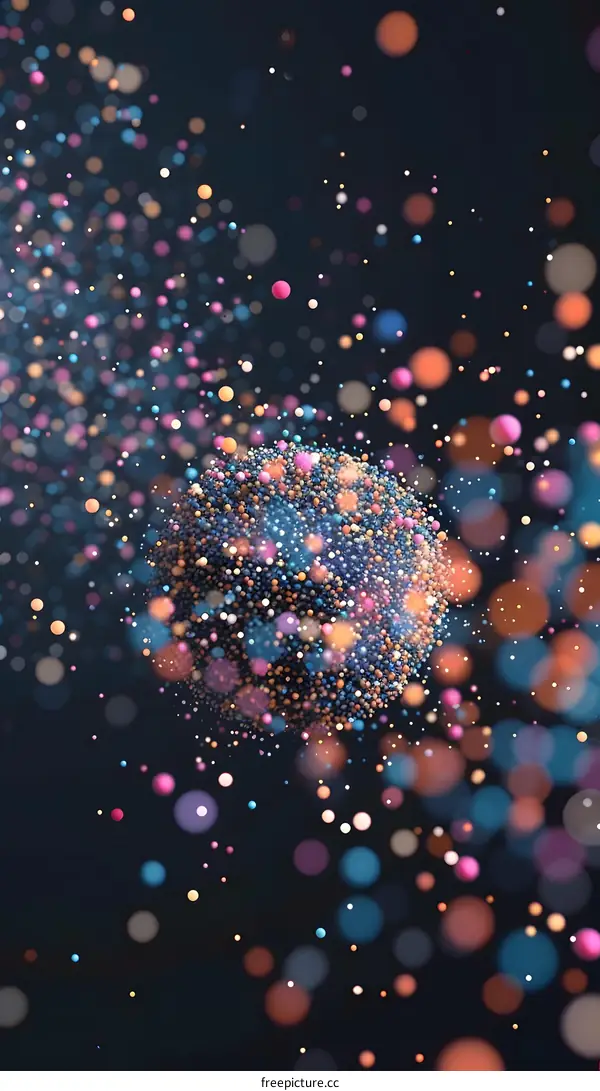 Abstract Colorful Sphere Background