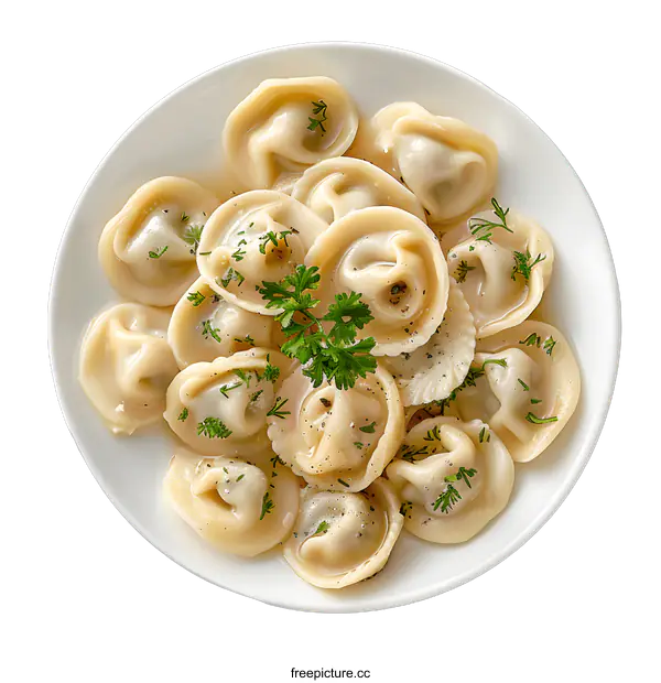 [Transparent Background PNG]dumplings in a white bowl