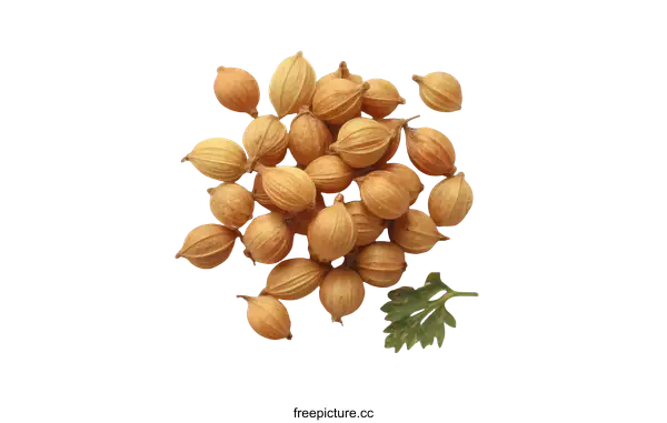 [Transparent Background PNG]Dried Coriander Seeds and Parsley