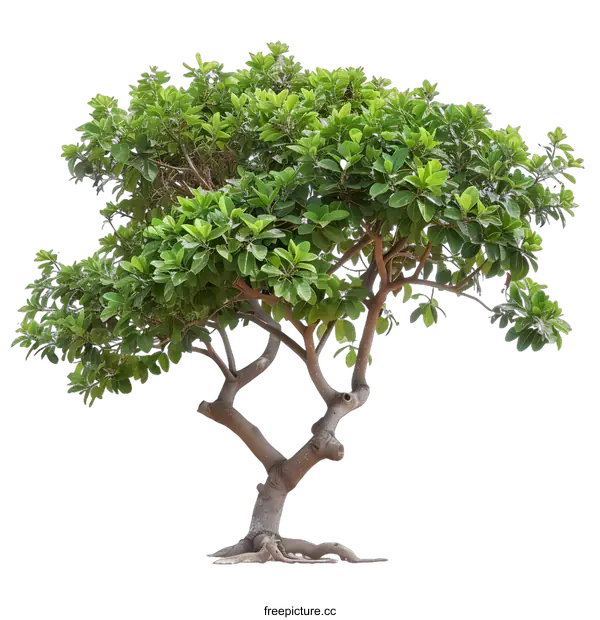 [Transparent Background PNG]Green Tree Isolated On White Background