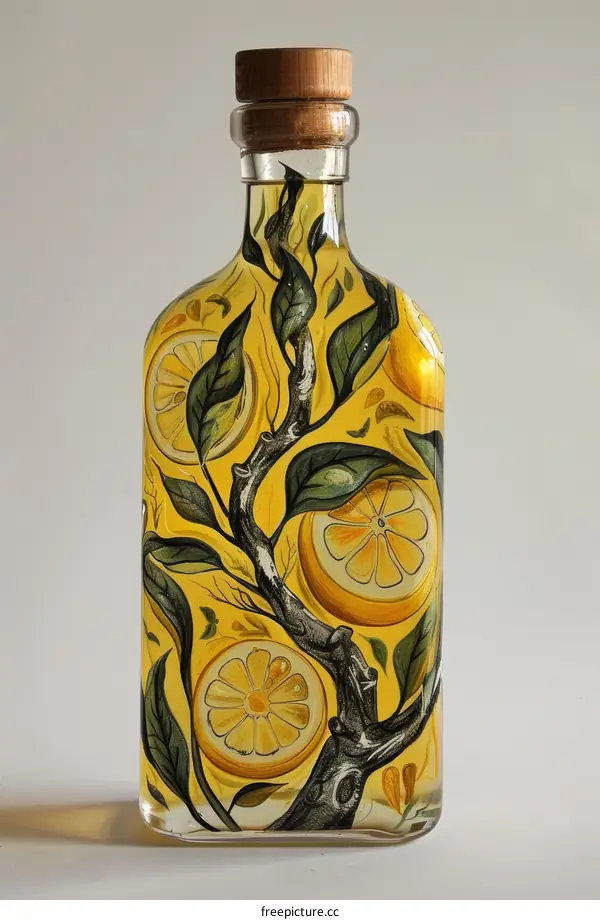 Elegant Limoncello Bottle Design
