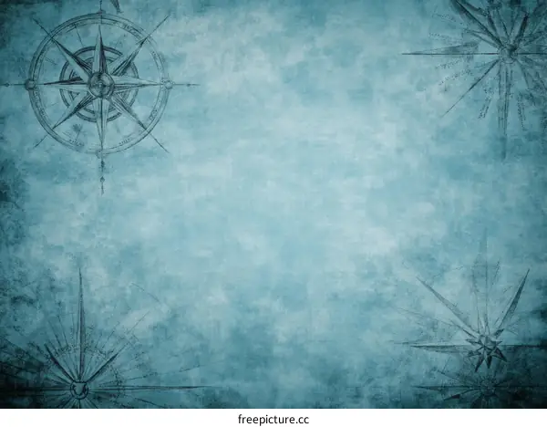 Vintage Compass Design Background Illustration