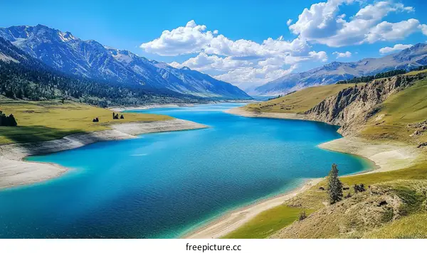 Stunning Mountain Lake Landscape