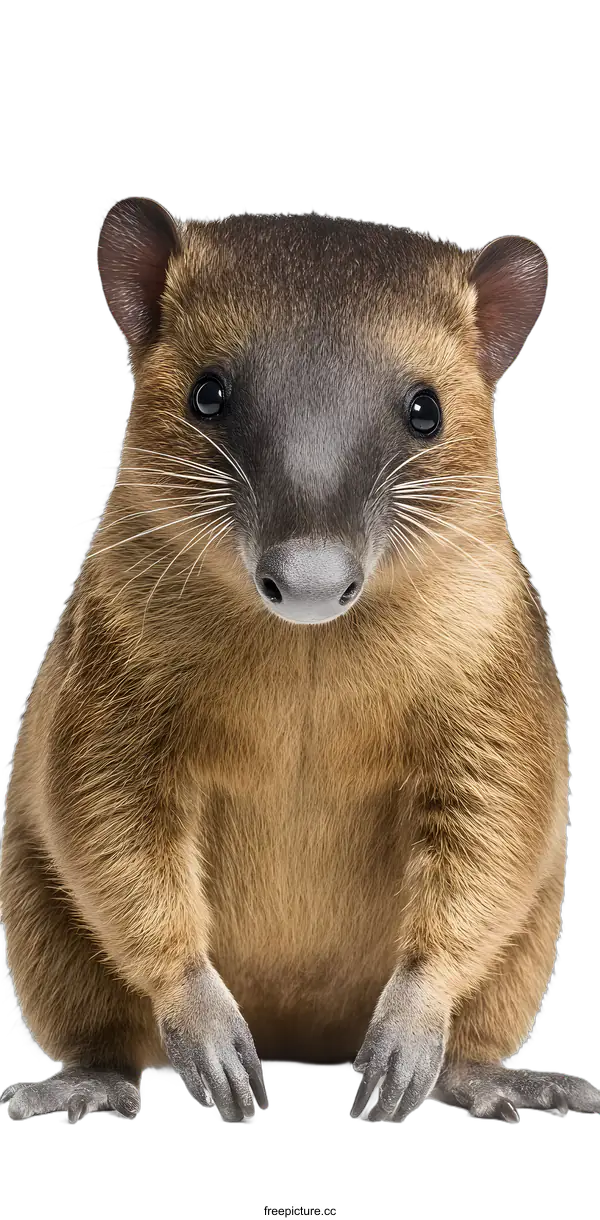 [Transparent Background PNG]Close Up of a Solenodon Looking at the Camera