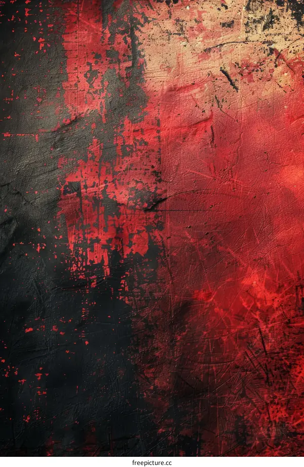 Abstract Red and Black Textured Background