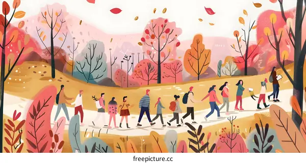 Autumn Walk in the Woods