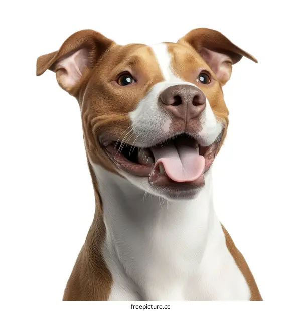 Close Up Portrait of a Happy Dog