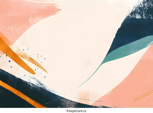 Abstract Minimalist Background with Brushstrokes