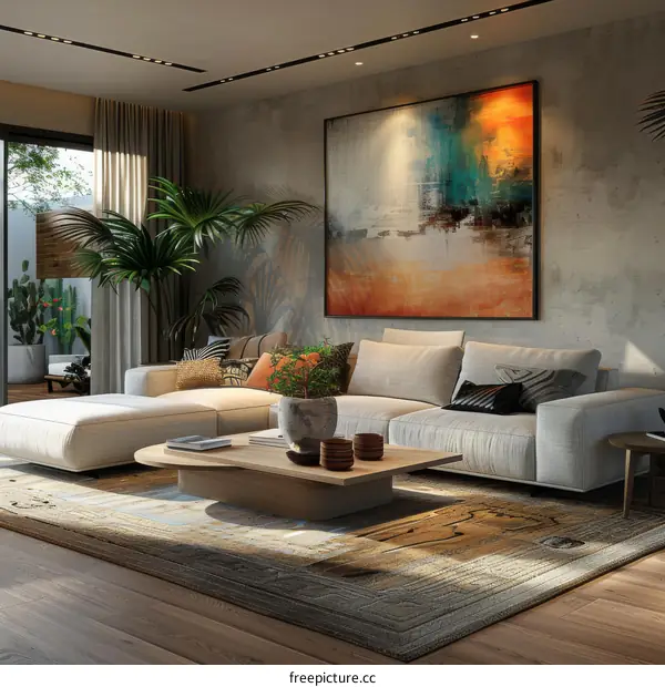 Modern Minimalist Living Room Interior Design