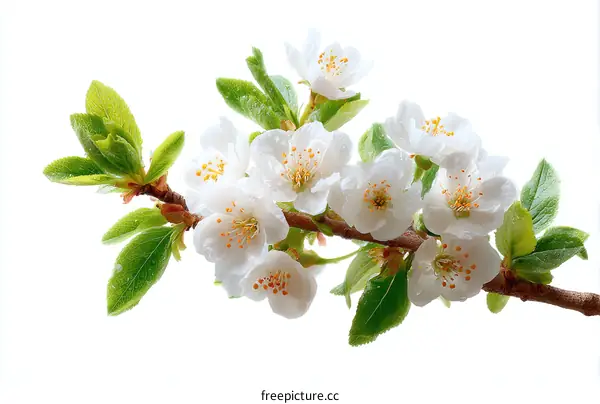 Beautiful Spring Blossom Branch Close Up