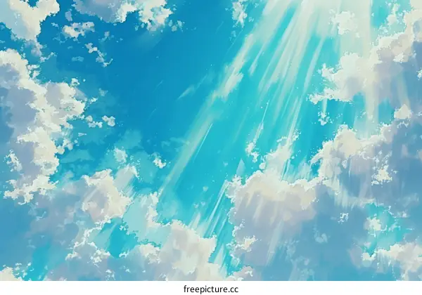 Blue sky and white clouds