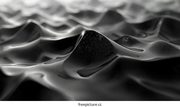 Black and white abstract waves