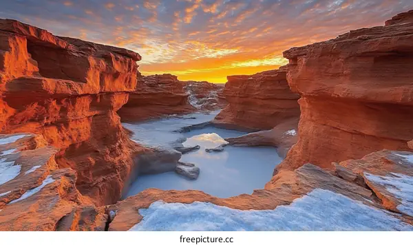 Majestic Red Rock Canyon at Sunrise