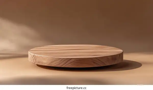 Elegant Wooden Round Display Platform