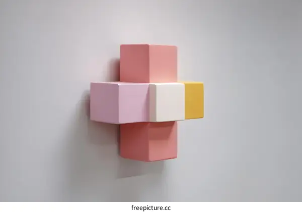 Abstract Composition of Colorful Cubes