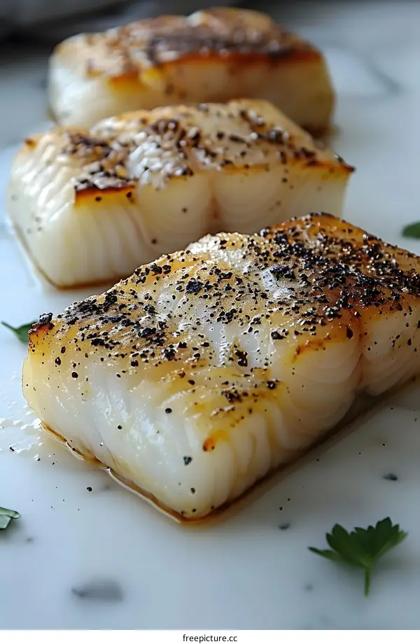 three pieces of fish fillet