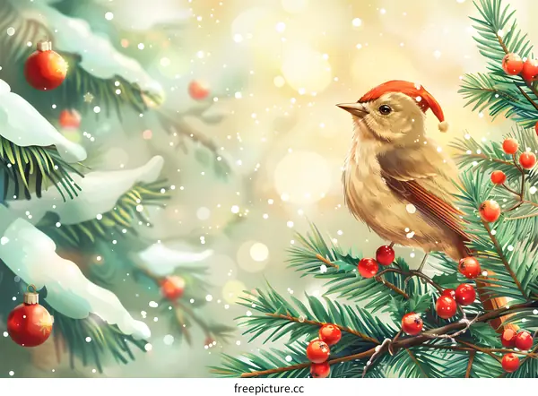 Bird in Christmas