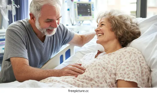 Elderly Couple Caregiving Hospital Visit