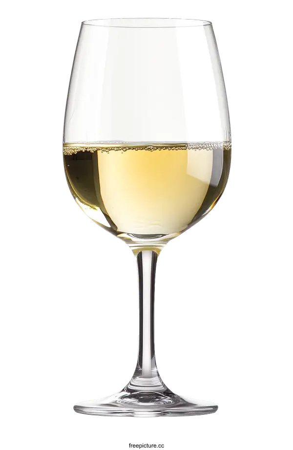[Transparent Background PNG]Elegant White Wine Glass