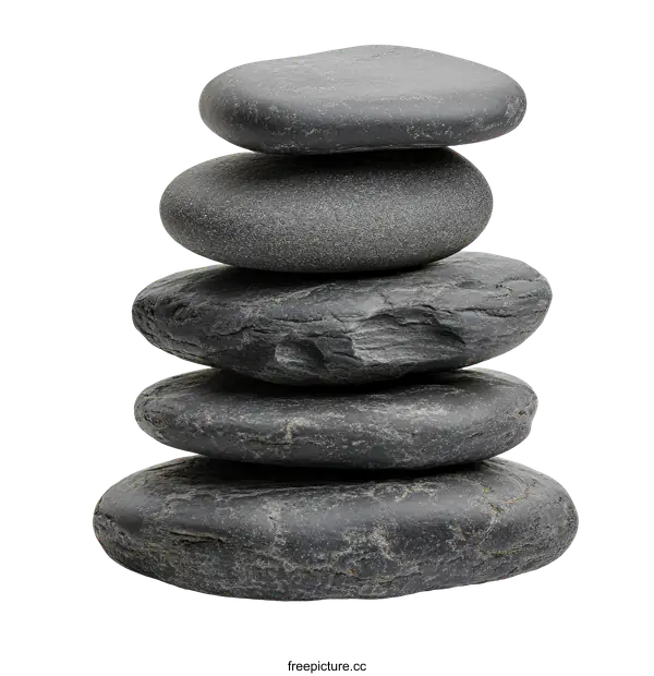 [Transparent Background PNG]Stacked Stones of Balance and Harmony
