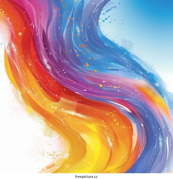 Flowing and Vibrant Abstract Lines