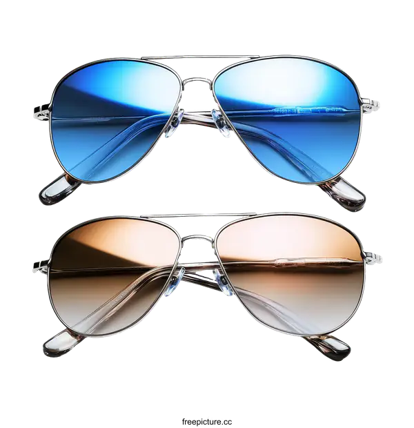 [Transparent Background PNG]Stylish Aviator Sunglasses Pair
