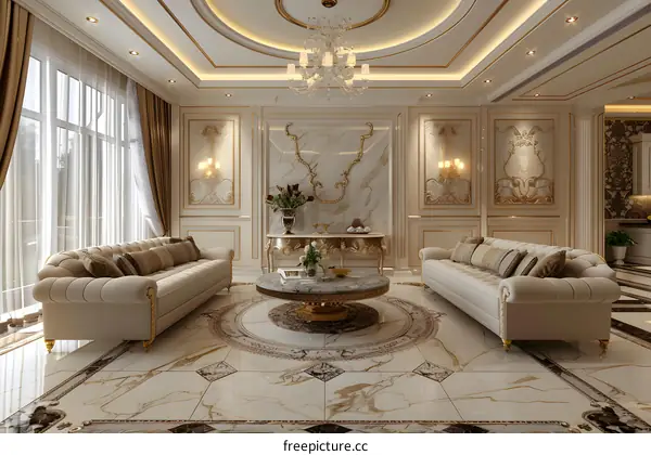 A Luxurious Living Room