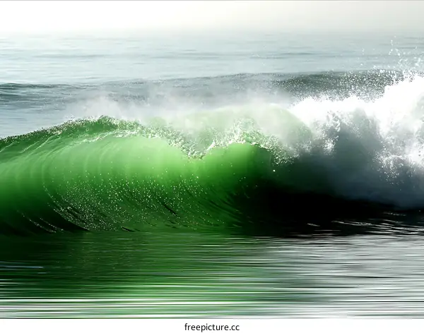 Emerald Wave Crashing