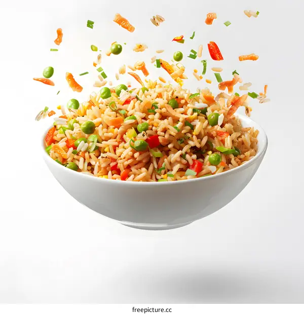 Fried rice with vegetables