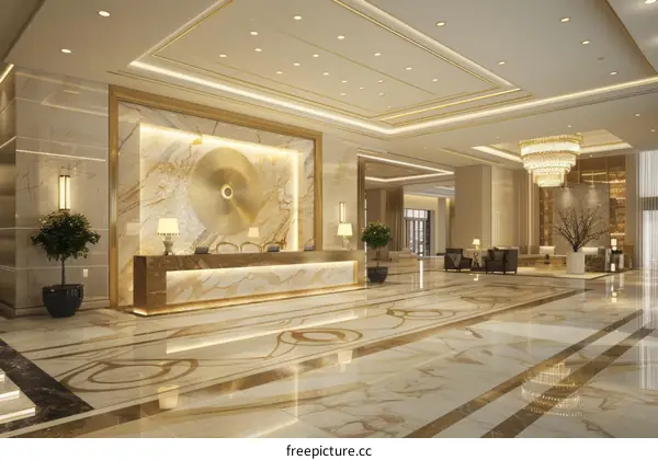 Luxurious Hotel Lobby Interior Design