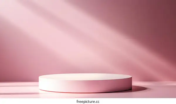 Pink Minimalist Product Display Stand