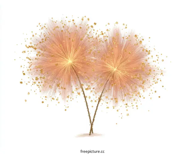 Abstract Fireworks Explosion Illustration