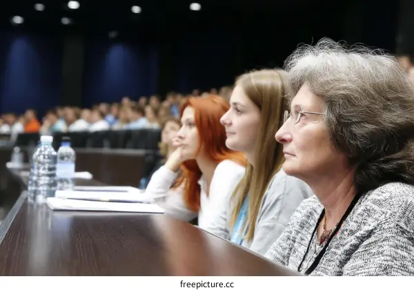 Conference Attendees Listening Attentively