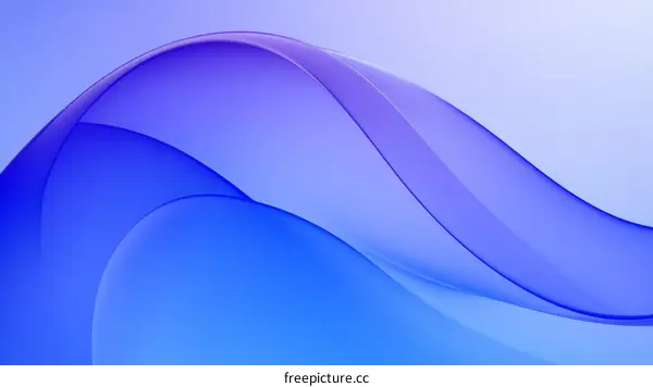 Abstract Blue Waves Background Design