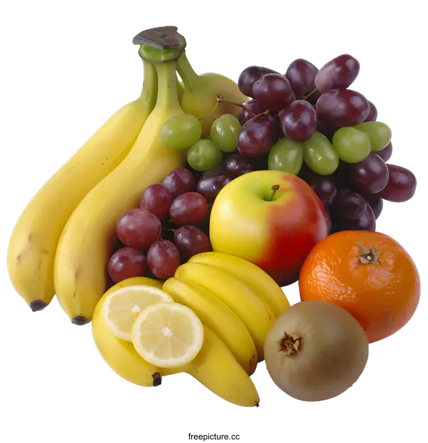 [Transparent Background PNG]Fresh Fruit Still Life Isolated On transparent background