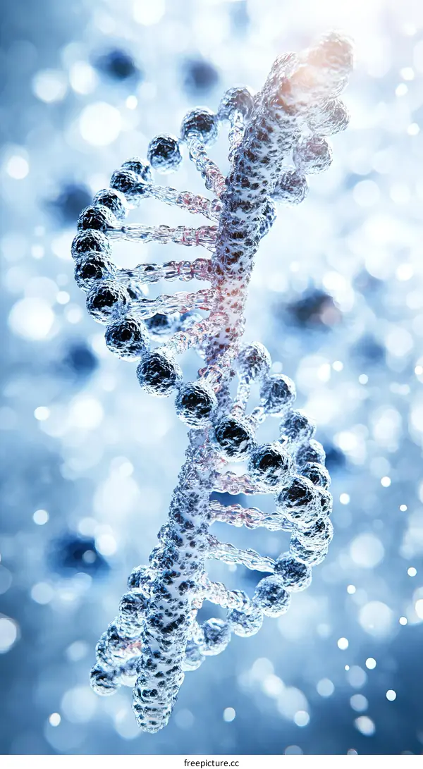 3D DNA Structure Illustration