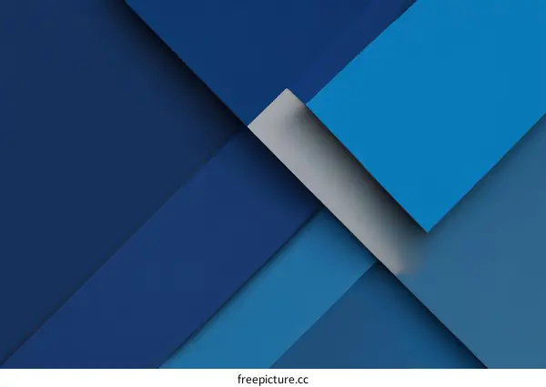 Abstract Geometric Design with Deep Blue and Gray Colors