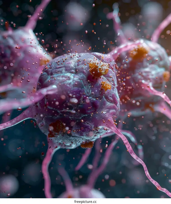 Microscopic Image of a Cancer Cell