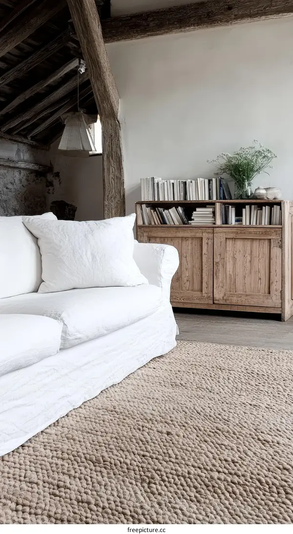 Rustic Farmhouse Living Room Rug