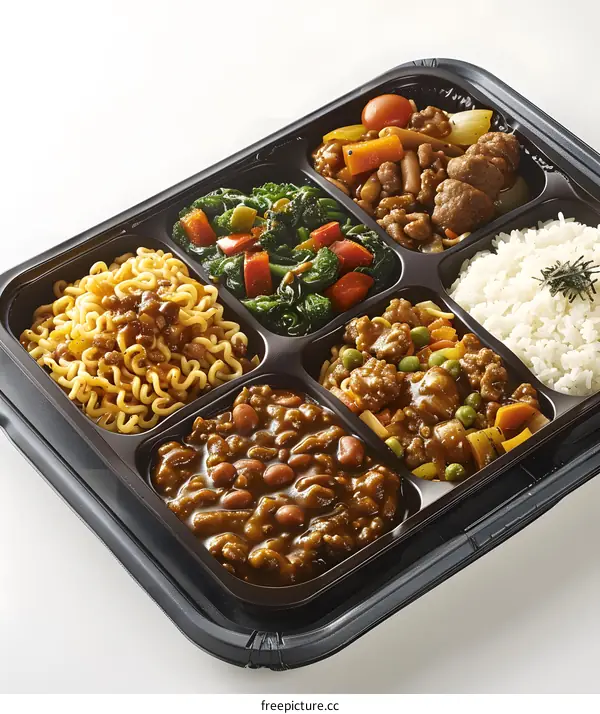 A delicious and nutritious bento box with a variety of dishes