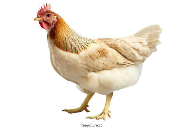 [Transparent Background PNG]Beautiful Fluffy Chicken Portrait
