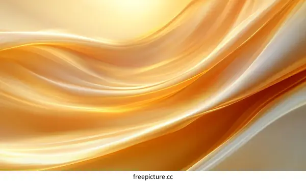 Abstract Flowing Gold Fabric Design