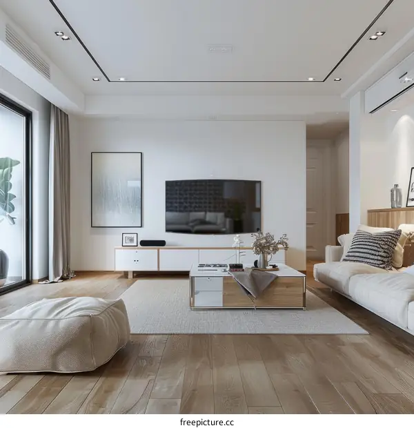 Bright and Airy Living Room With Neutral Colors