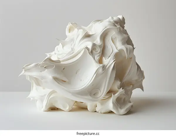 Abstract Whipped Cream Texture Background