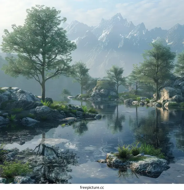 Enchanting Mountain Lake